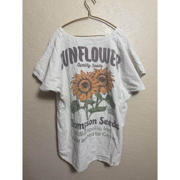 Jaded Gypsy Phair Seasons Best Sunflower Top Boho Country Western L - Picture 5 of 6